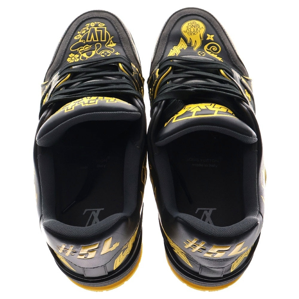 LOUIS VUITTON(ルイヴィトン) LV Trainer Graffiti LVトレイナー グラフィティ ローカットスニーカー ブラック/イエロー