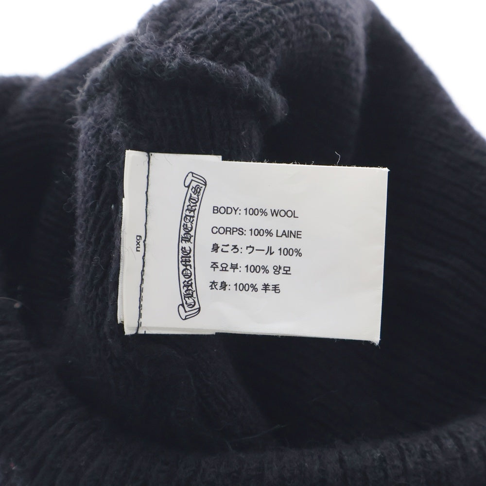 CHROME HEARTS(クロムハーツ) WOOL WATCH CAP CHプラスホースシューニットキャップ ビーニー帽子 ブラック