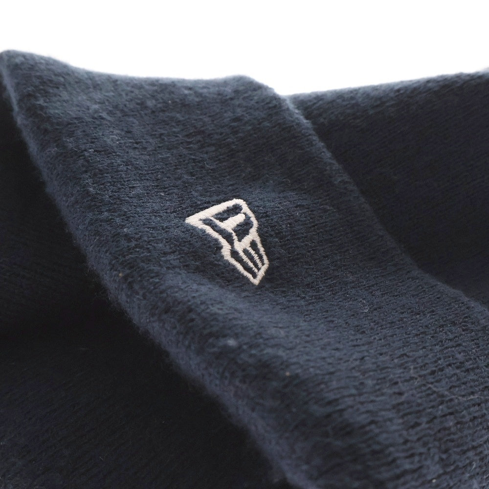 NEW ERA(ニューエラ) ×THE BLACK EYE PATCH ×ブラックアイパッチ B刺繍 ニット帽 ビーニー ネイビー