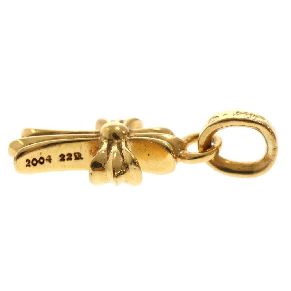 CHROME HEARTS(クロムハーツ) 22K CRS BBYFAT P/DIA ベイビーファットクロス PAVEダイヤ ペンダントトップ ゴールド BCA035