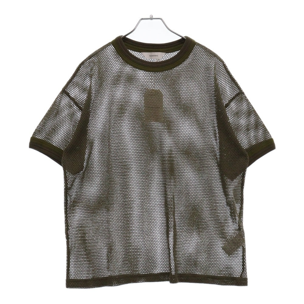Sasquatchfabrix.(サスクワッチファブリックス) 25SS H/S TOP MESH 半袖メッシュTシャツ カーキ 25SS-CST-005