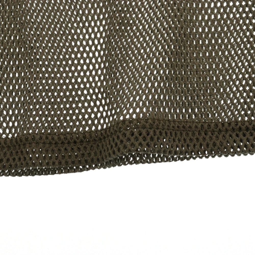 Sasquatchfabrix.(サスクワッチファブリックス) 25SS H/S TOP MESH 半袖メッシュTシャツ カーキ 25SS-CST-005