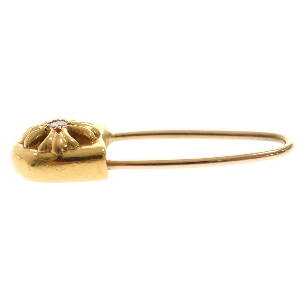 CHROME HEARTS(クロムハーツ) 22K ER SAFETY PIN CH PLS L AFTER 1DIA アフター1ダイヤ セーフティーピン ゴールドピアス