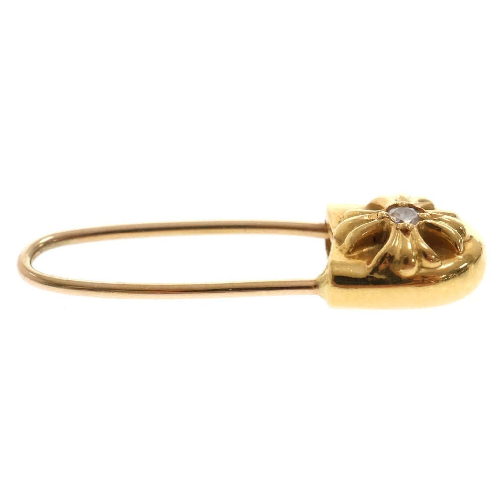 CHROME HEARTS(クロムハーツ) 22K ER SAFETY PIN CH PLS L AFTER 1DIA アフター1ダイヤ セーフティーピン ゴールドピアス