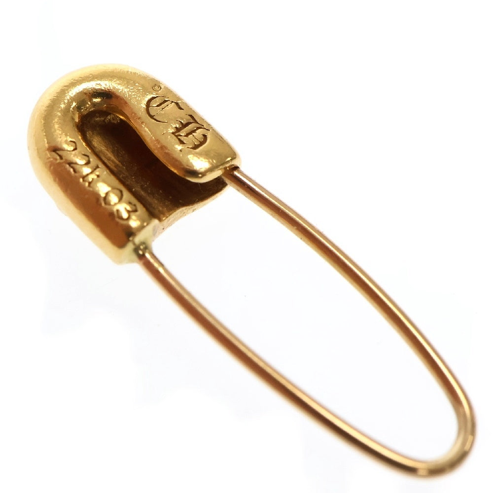 CHROME HEARTS(クロムハーツ) 22K ER SAFETY PIN CH PLS L AFTER 1DIA アフター1ダイヤ セーフティーピン ゴールドピアス