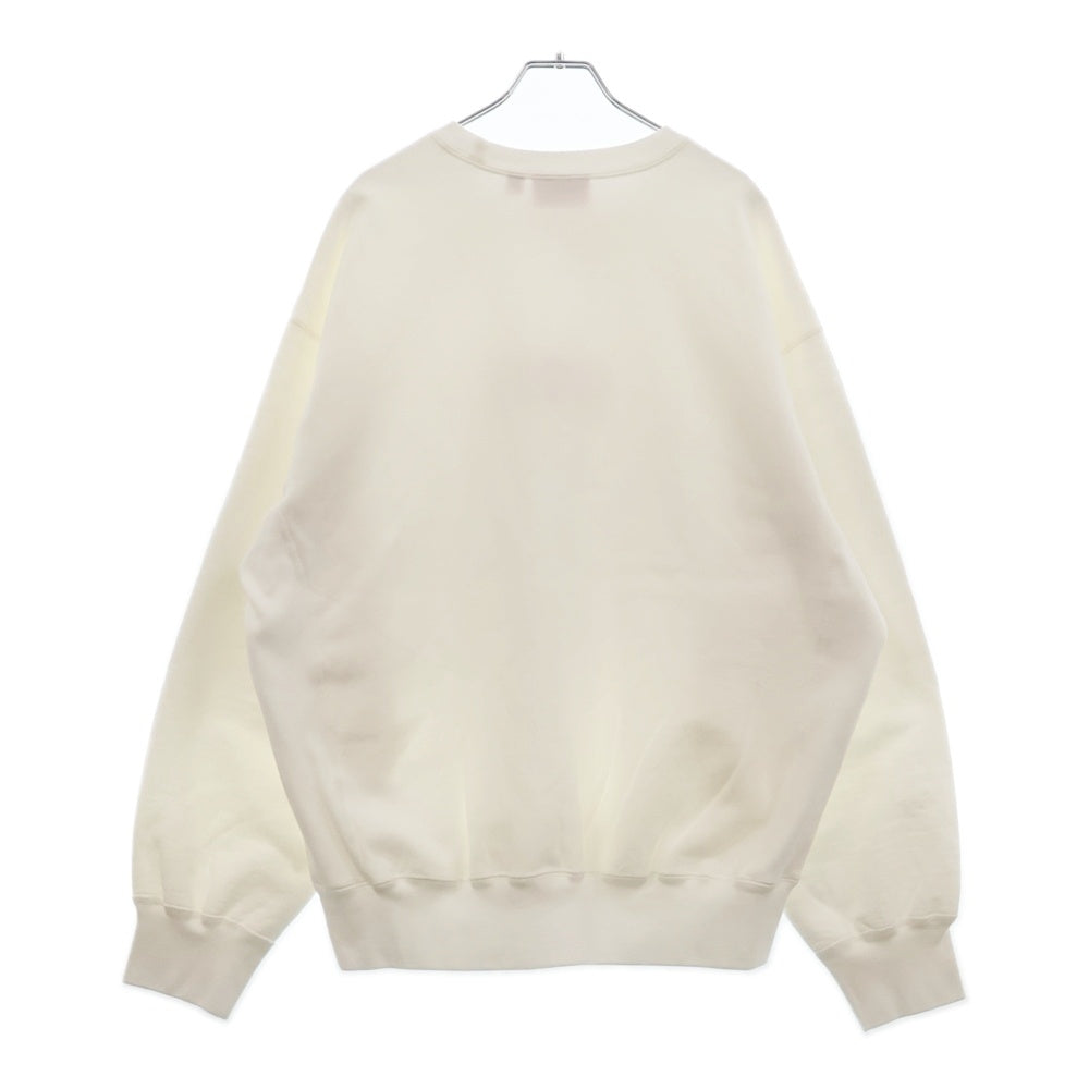 SUPREME(シュプリーム) 25SS Washed Box Logo Crewneck ウォッシュ加工 ボックスロゴ クルーネック トレーナー ホワイト