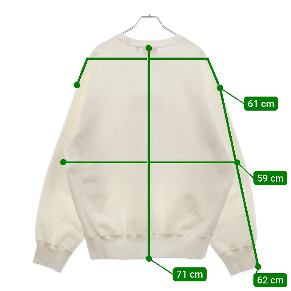 SUPREME(シュプリーム) 25SS Washed Box Logo Crewneck ウォッシュ加工 ボックスロゴ クルーネック トレーナー ホワイト