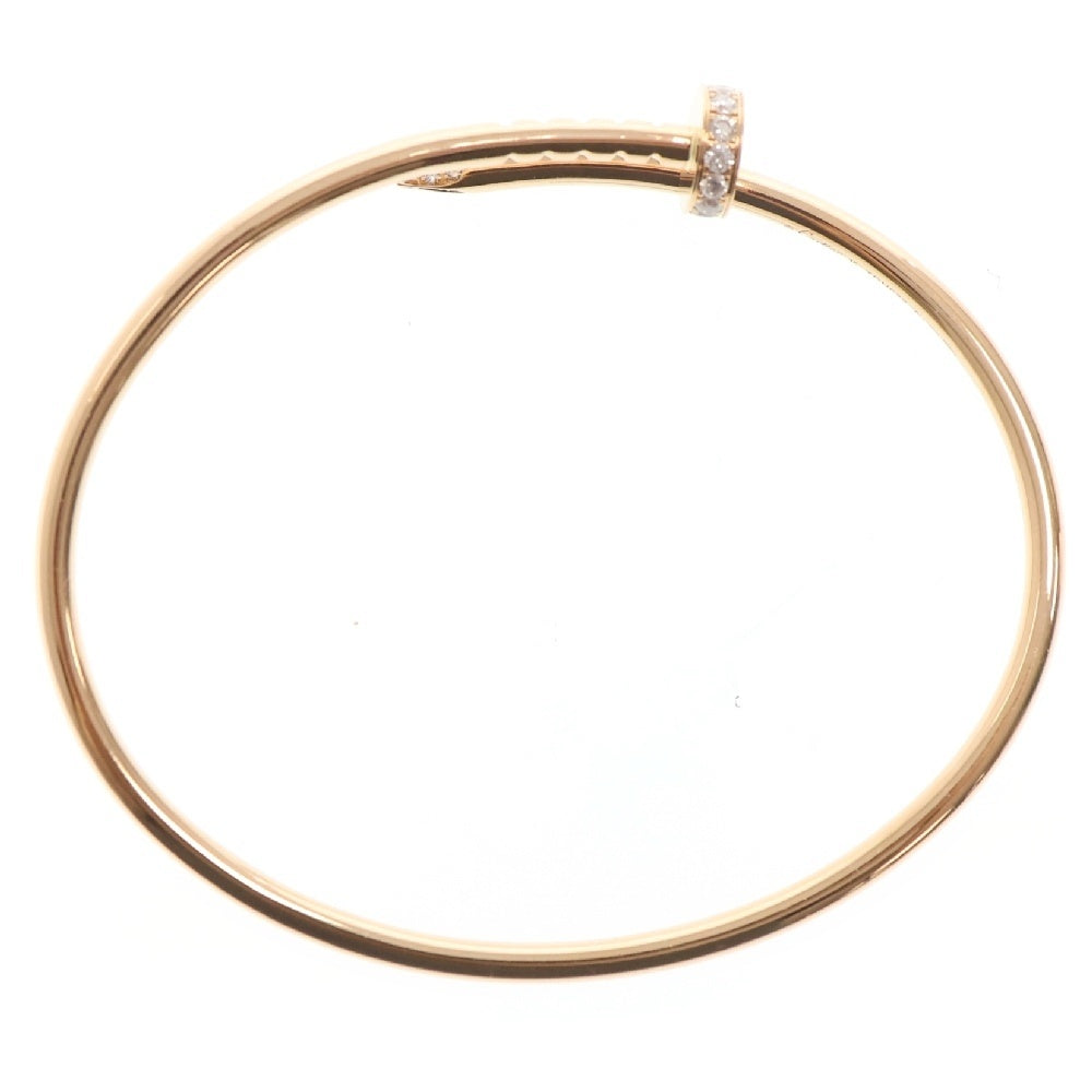 Cartier(カルティエ) ジュストアンクル S? バングル ブレスレット ハーフダイヤ Au750