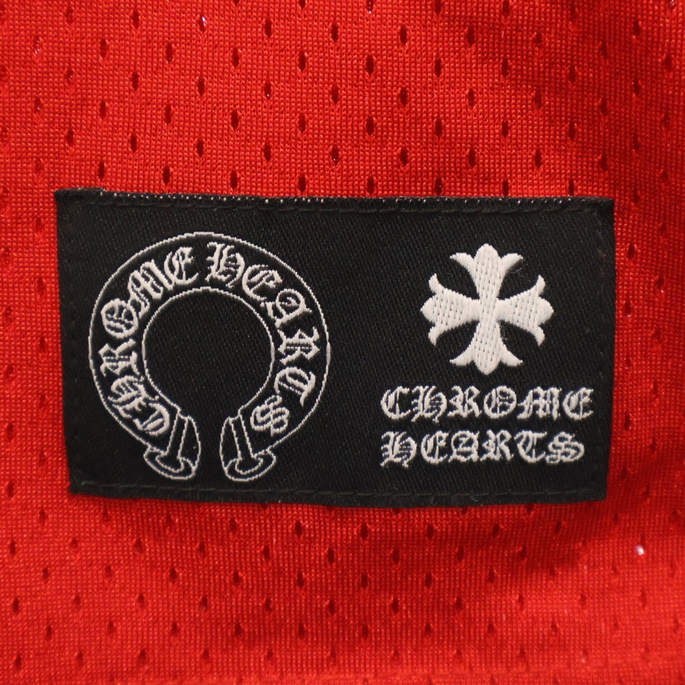 CHROME HEARTS(クロムハーツ) ×MATTY BOY PPO FORM TEAM MESH WARM UP JERSEY TEE マッティボーイ メッシュ長袖Tシャツ レッド