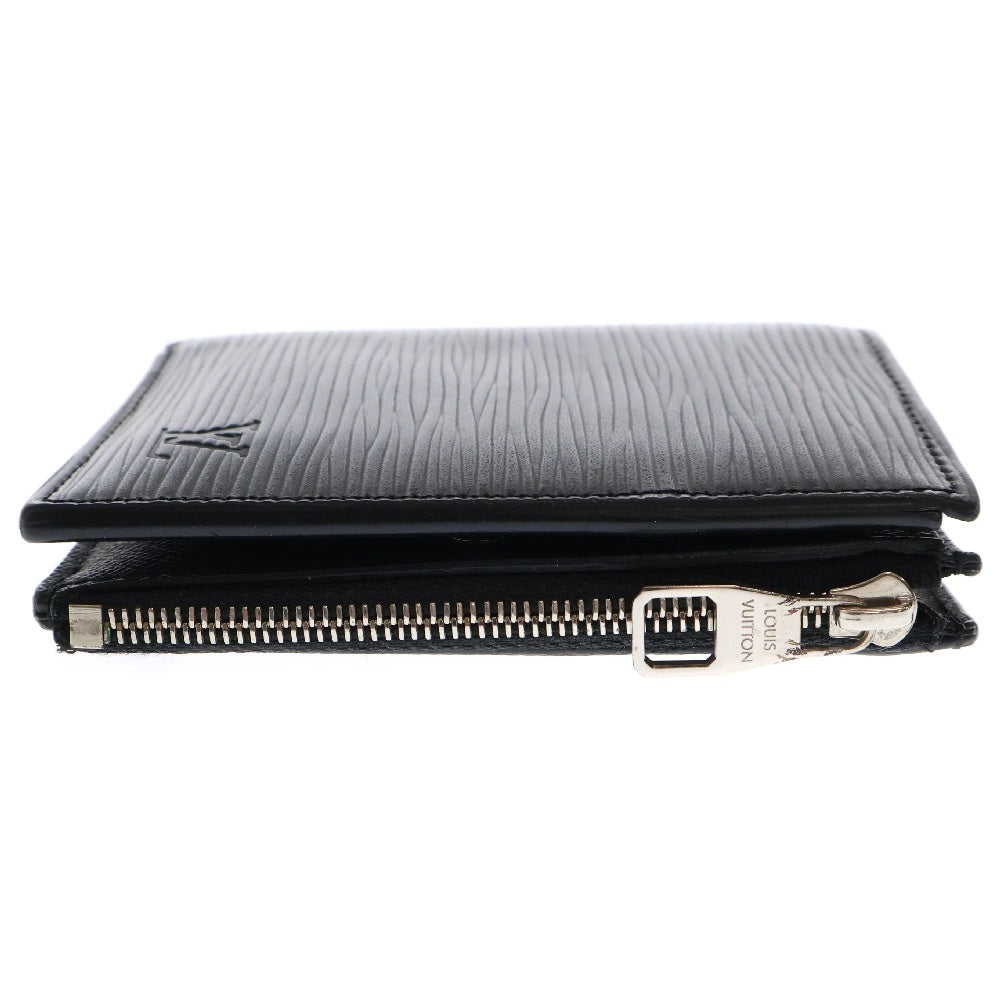 LOUIS VUITTON(ルイヴィトン) エピ ポルトフォイユ レザーウォレット 2つ折り財布 ブラック M64007