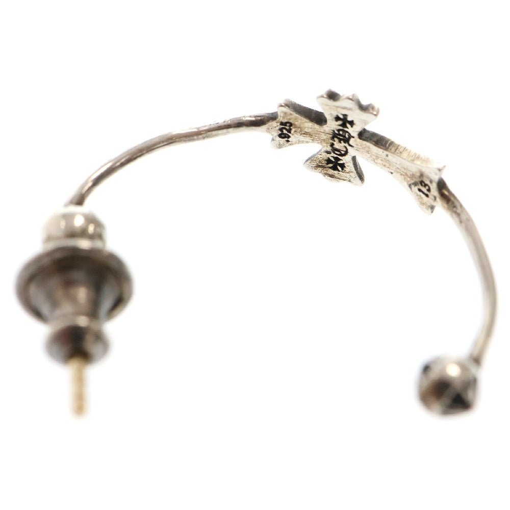 CHROME HEARTS(クロムハーツ) SKINNY BBYFAT CROSS スキニーベイビーファットクロス フープピアス シルバー BCA108
