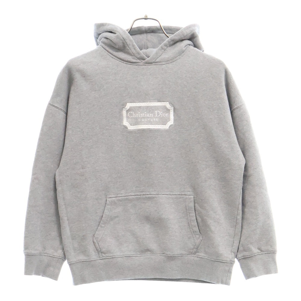 DIOR(ディオール) Couture Hooded Sweatshirt ロゴ刺繍 プルオーバースウェットパーカー グレー キッズ 4SBK23SWED