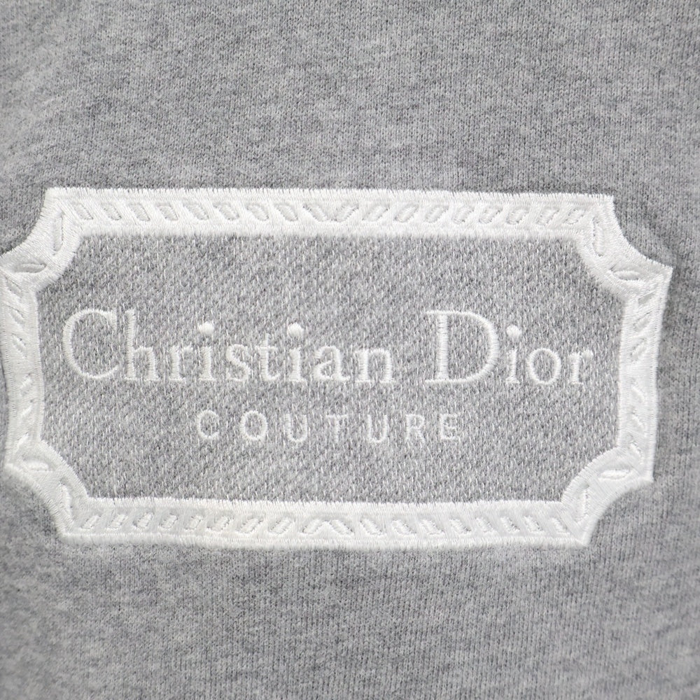 DIOR(ディオール) Couture Hooded Sweatshirt ロゴ刺繍 プルオーバースウェットパーカー グレー キッズ 4SBK23SWED