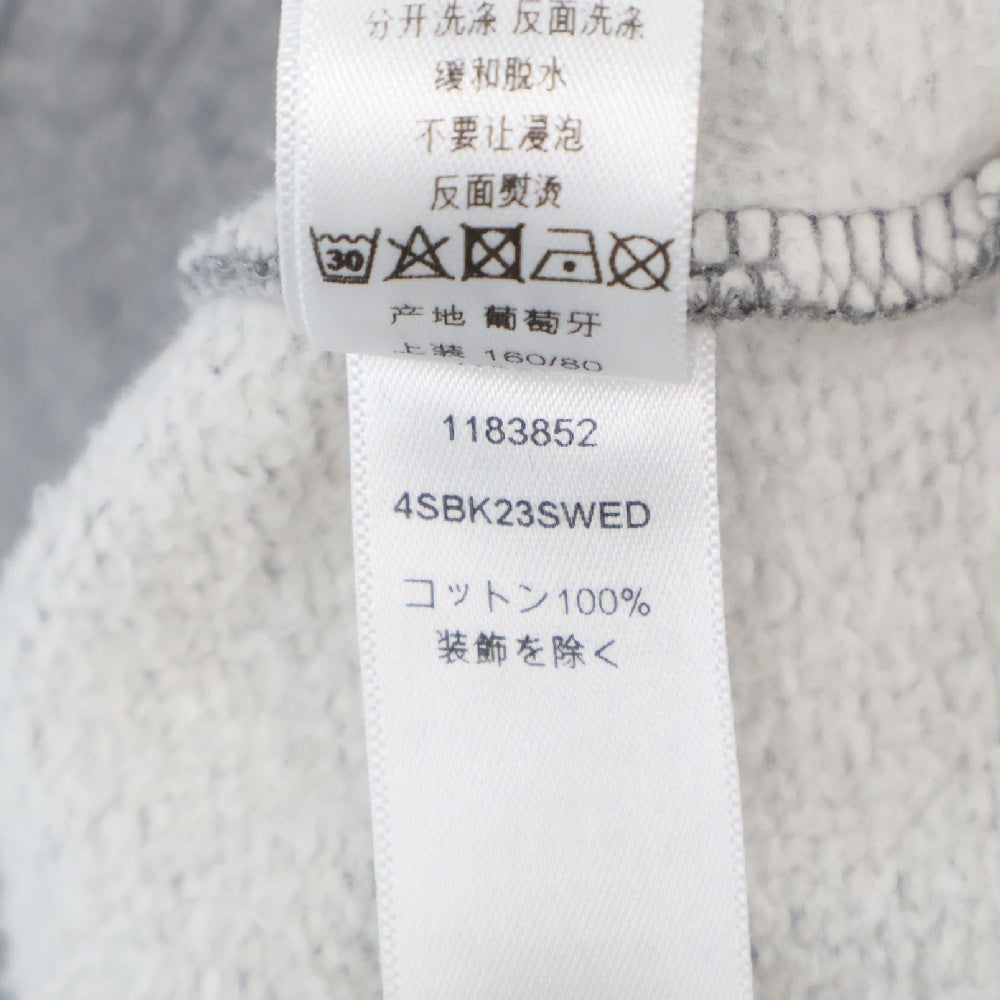 DIOR(ディオール) Couture Hooded Sweatshirt ロゴ刺繍 プルオーバースウェットパーカー グレー キッズ 4SBK23SWED