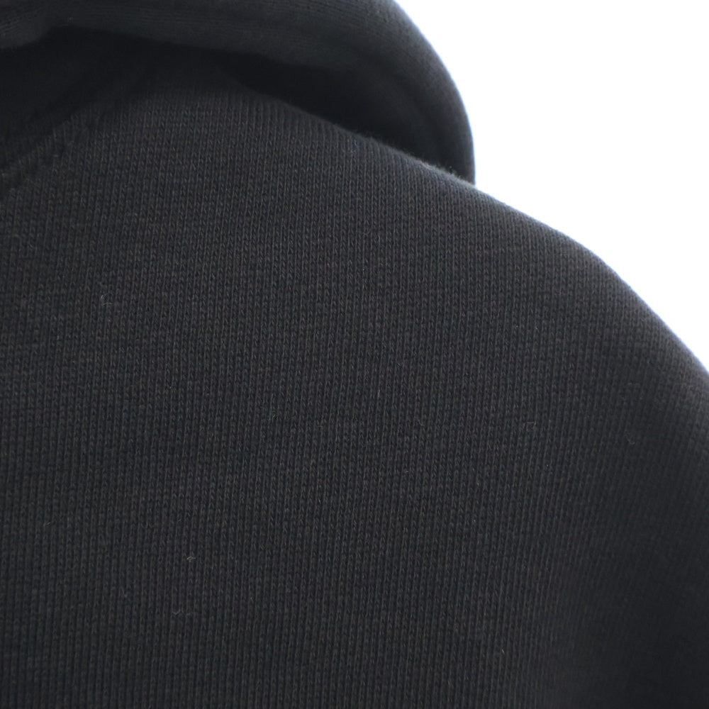 LOEWE(ロエベ) Cropped Hoodie クロップド プルオーバースウェットパーカー フーディー ブラック レディース S359Y25X45
