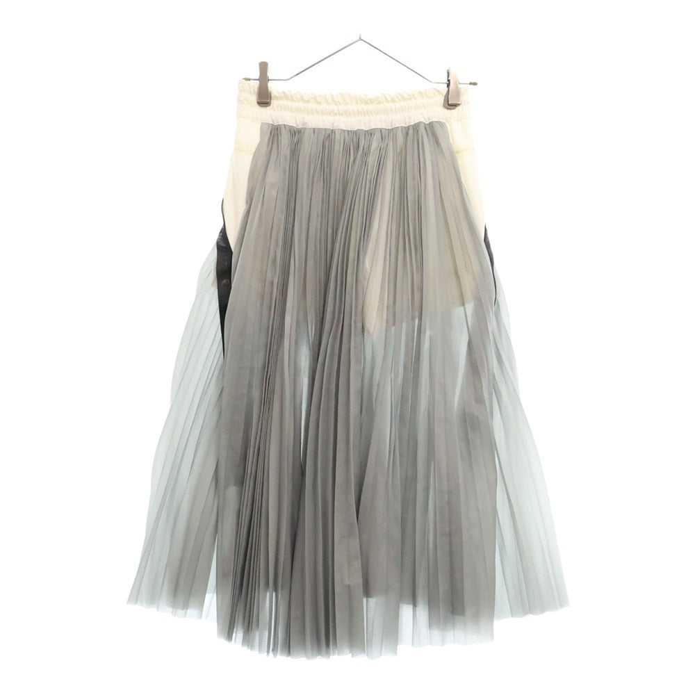 NIKE(ナイキ) sacai Long Skirt インナープリーツ ロングスカート グレー レディース CZ4683-100