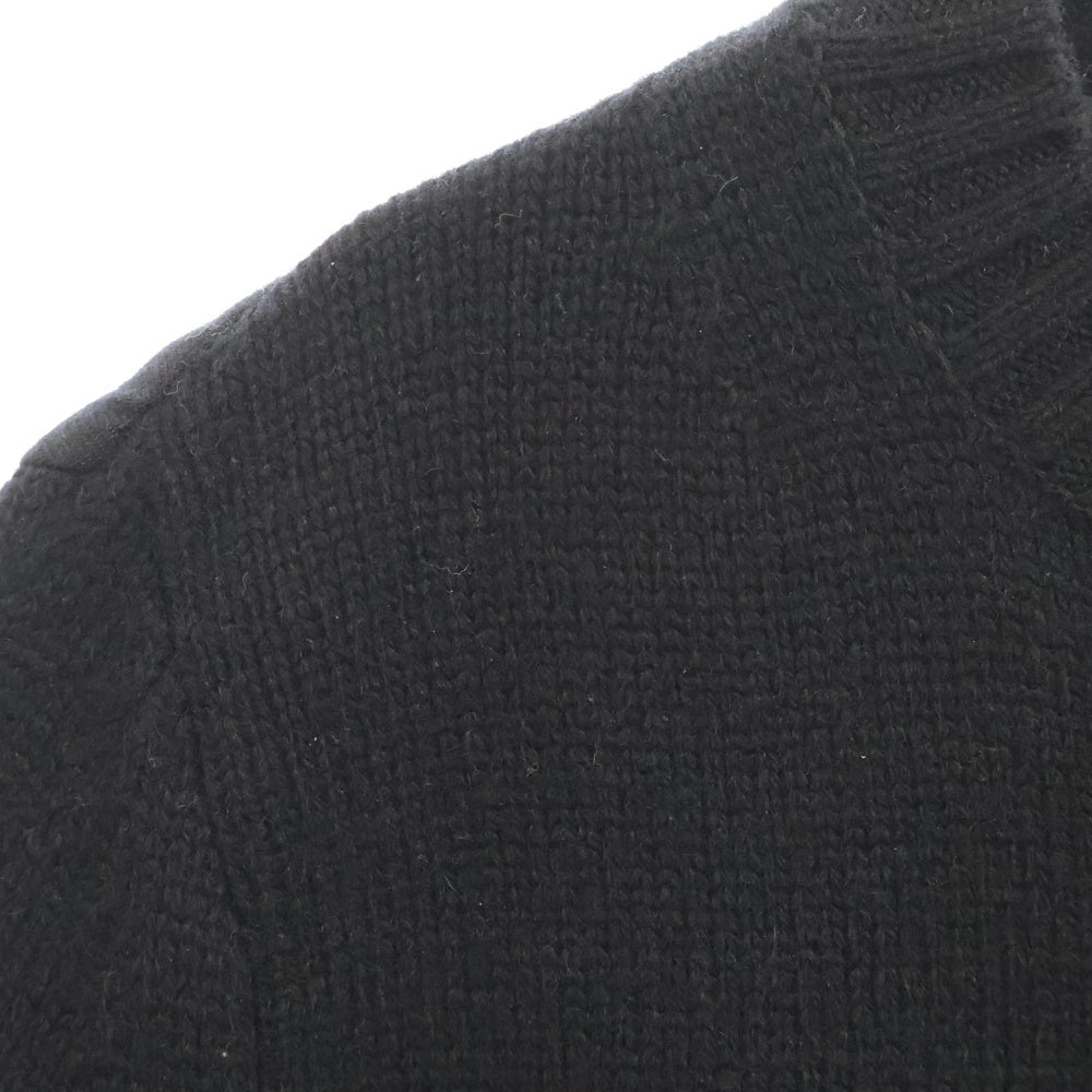 Sacai(サカイ) Windowpane Knit Dress ウールニット ドレス ブラック レディース 24-07576