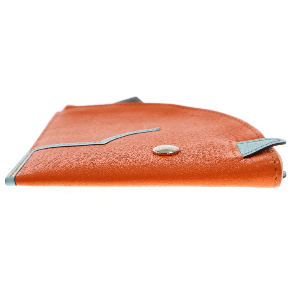 HERMES(エルメス) パドック セリエ レザーカードケース コインケース オレンジ