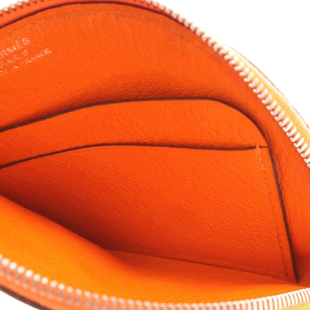HERMES(エルメス) パドック セリエ レザーカードケース コインケース オレンジ