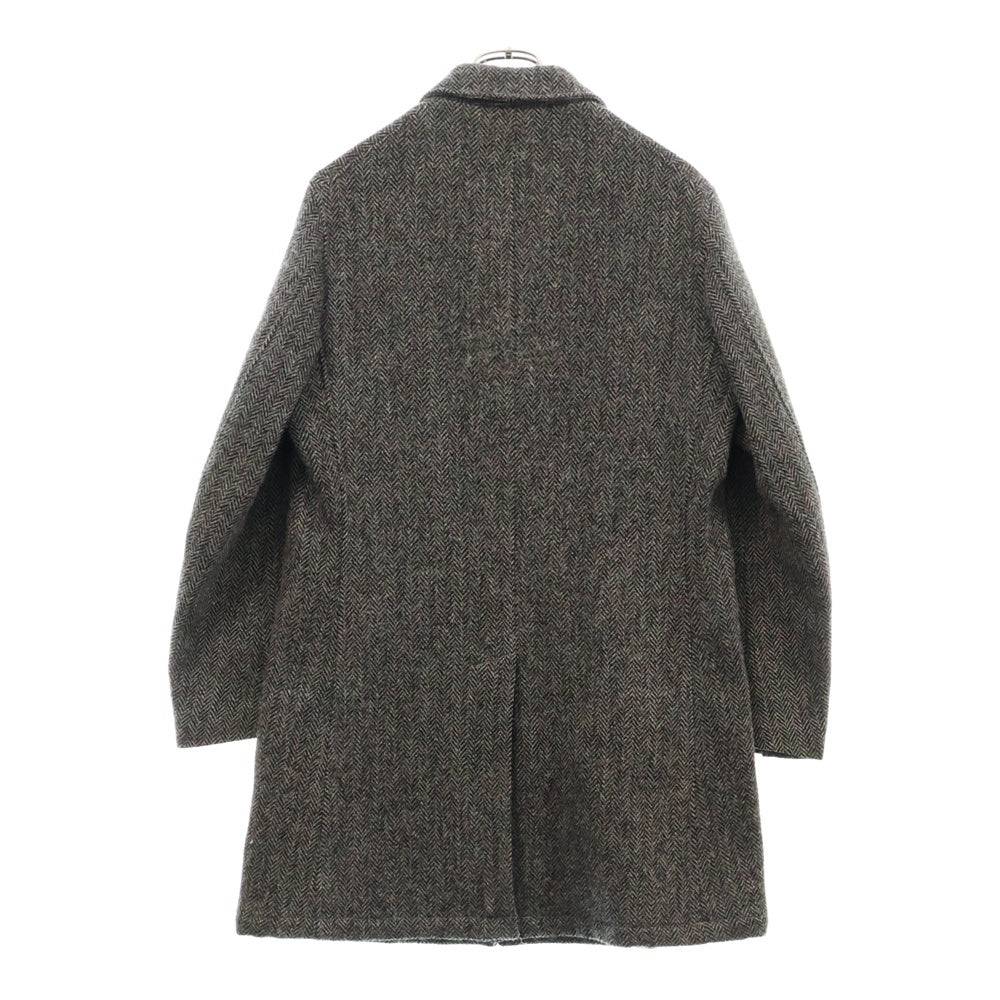 Harris Tweed(ハリスツイード) ×FREAK'S STORE フリークスストア チェスターロングコート ヘリンボーン グレー