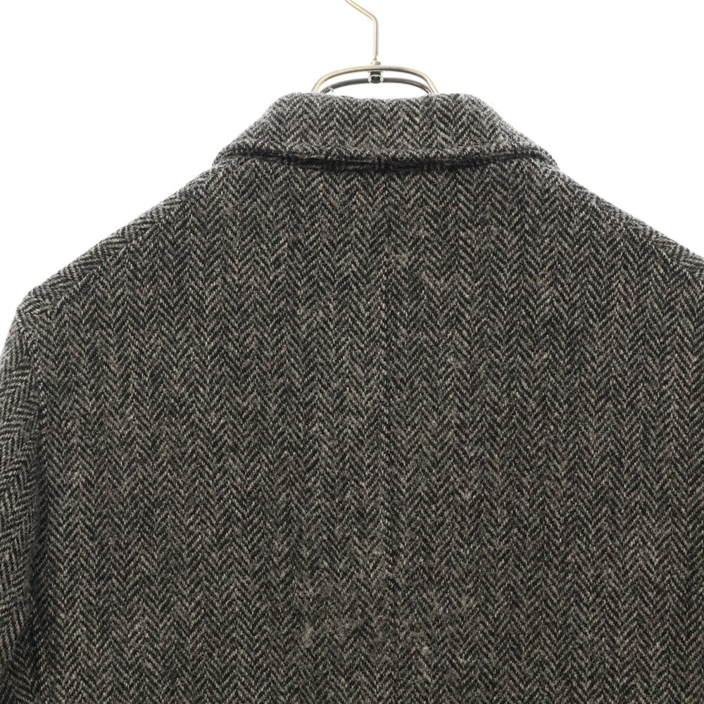 Harris Tweed(ハリスツイード) ×FREAK'S STORE フリークスストア チェスターロングコート ヘリンボーン グレー