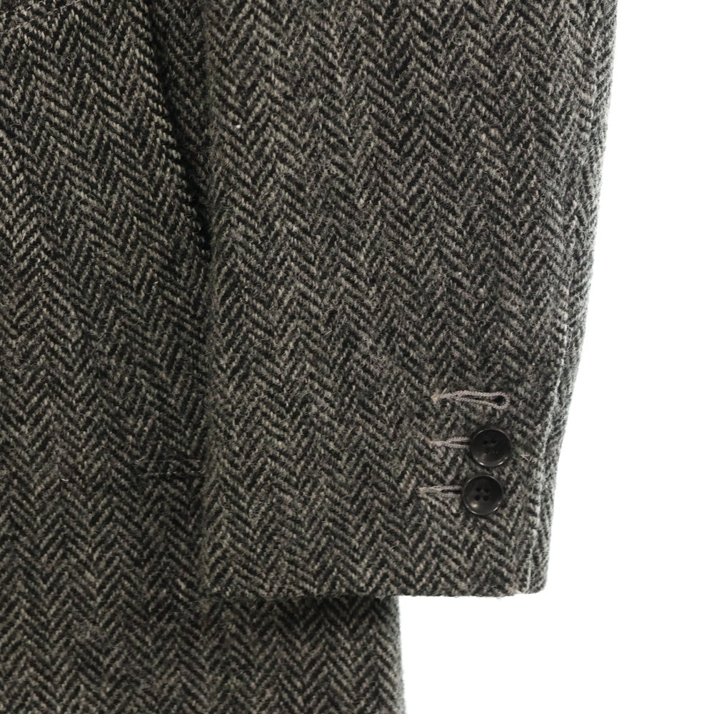 Harris Tweed(ハリスツイード) ×FREAK'S STORE フリークスストア チェスターロングコート ヘリンボーン グレー