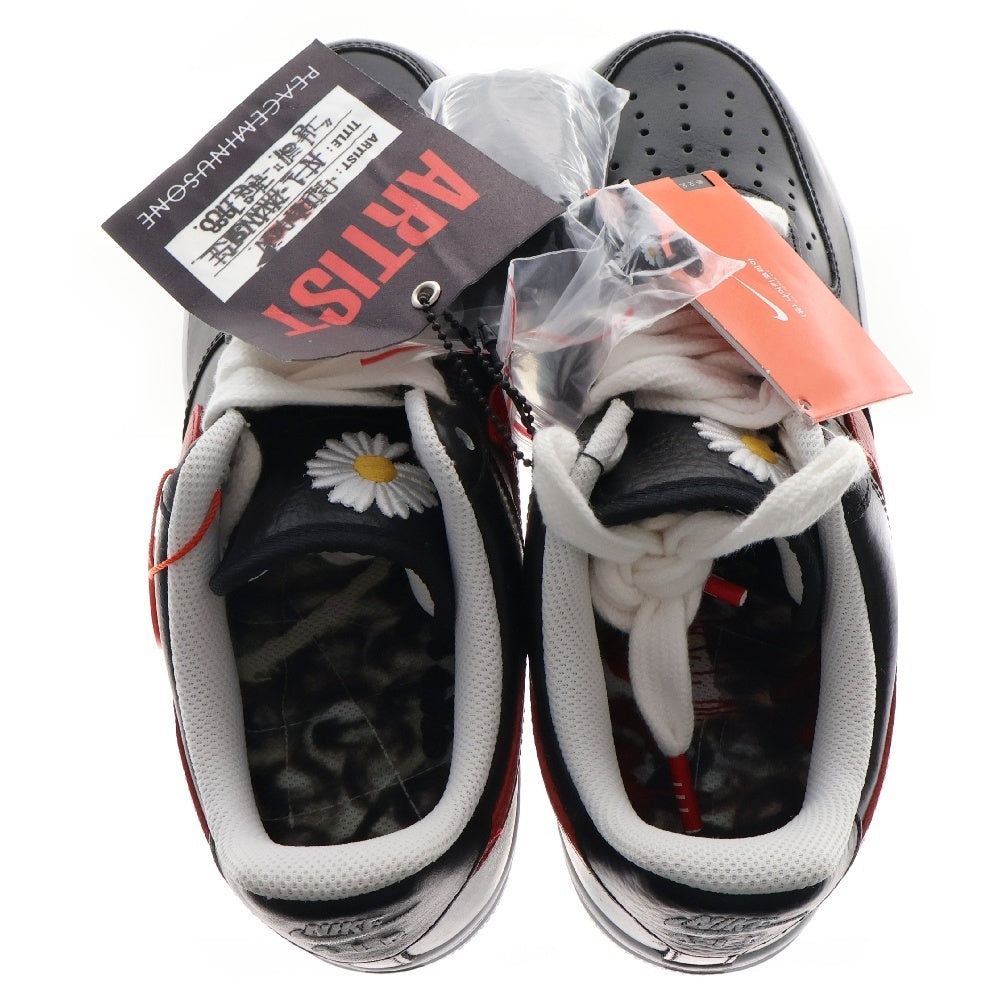 NIKE(ナイキ) ×PEACEMINUSONE AIR FORCE1 LOW PARA NOISE 韓国限定 ピースマイナスワン パラノイズ ローカットスニーカー ブラック US8/26cm AQ3692-002