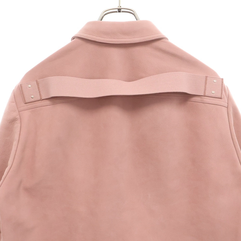 Rick Owens(リックオウエンス) Alice Strobe Leather Jacket アリス ストロボ レザージャケット ピンク RP01D2718-LCK