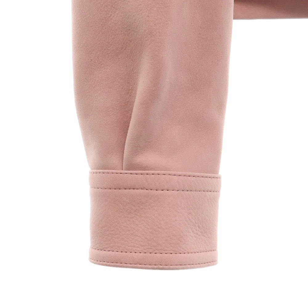 Rick Owens(リックオウエンス) Alice Strobe Leather Jacket アリス ストロボ レザージャケット ピンク RP01D2718-LCK