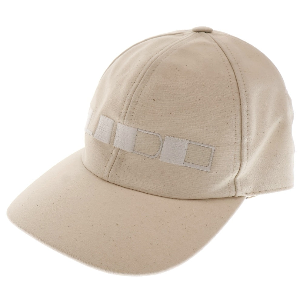 DRKSHDW(ダークシャドウ) BASEBALL CAP ロゴ刺繍ベースボールキャップ 帽子 アイボリー DA01D1478-NDKEM2