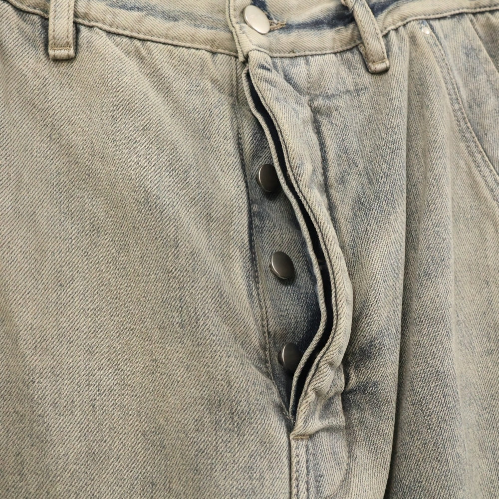 Rick Owens(リックオウエンス) Tailored Belas Jeans テイラード ベラ ジーンズ ワイドデニムパンツ インディゴ RR02C7305-DADFR