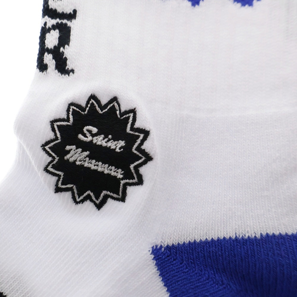 SAINT MICHAEL(セントマイケル) 24AW ×Born X Raised BR SOCKS ST Sinner ボーンレイズド 靴下 ホワイト SM-YS1-0000-C41