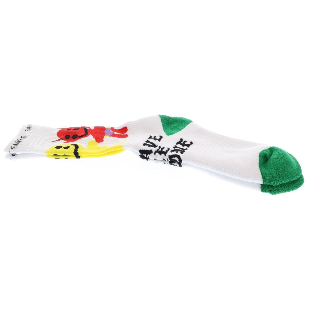 SAINT MICHAEL(セントマイケル) 24AW ×Cactus Plant Flea Market CP SOCKS LMA カクタスプラント フレアマーケット 靴下 ホワイト SM-YS1-0000-C11