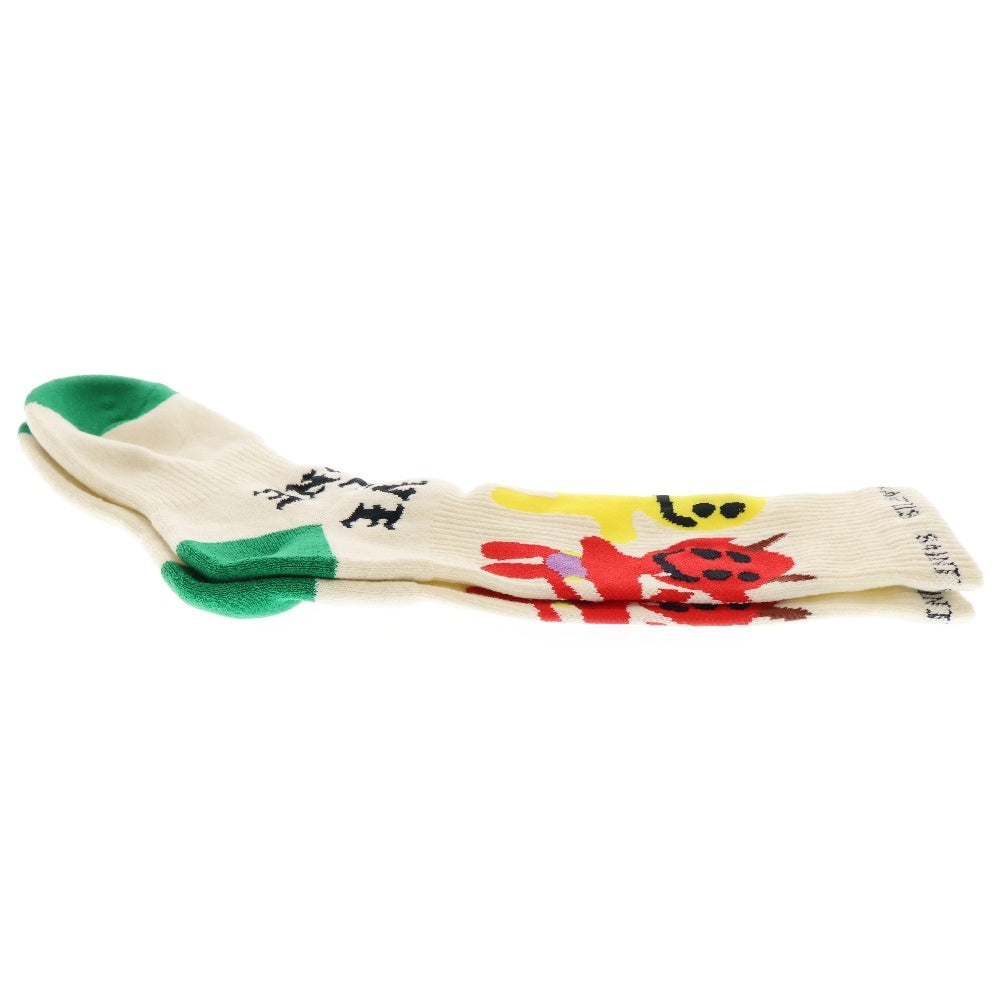 SAINT MICHAEL(セントマイケル) 24AW ×Cactus Plant Flea Market CP SOCKS LMA カクタスプラント フレアマーケット 靴下 アイボリーSM-YS1-0000-C12