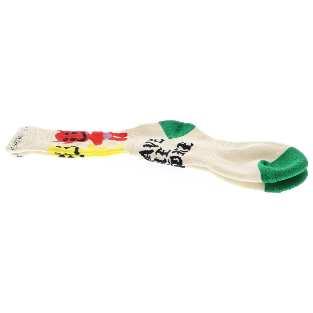 SAINT MICHAEL(セントマイケル) 24AW ×Cactus Plant Flea Market CP SOCKS LMA カクタスプラント フレアマーケット 靴下 アイボリーSM-YS1-0000-C12