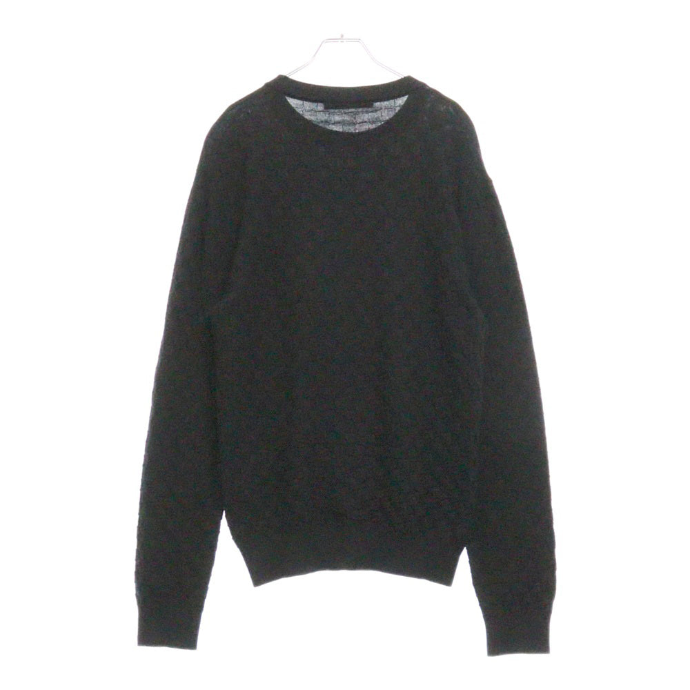 LOUIS VUITTON(ルイヴィトン) 21SS ダミエ クルーネックニット セーター ブラック RM211Q VOR HJN40W