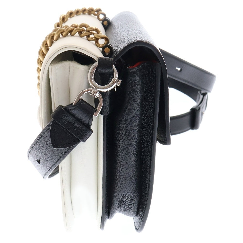 Maison Margiela(メゾンマルジェラ) 22SS NEW LOCK 2WAY BAG ショルダーバッグ ブラック/ホワイト SB3WG0007