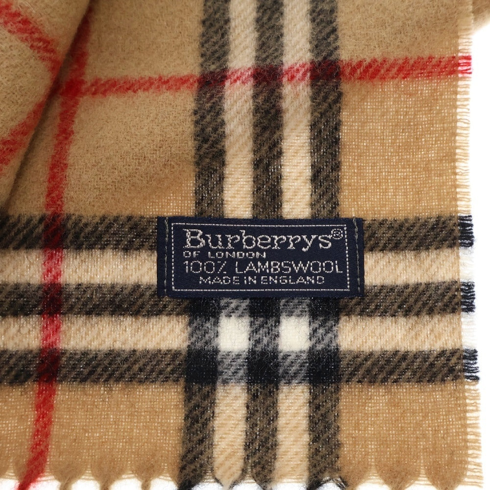 BURBERRYS(バーバリーズ) ノヴァチェック ラムウールマフラー ブラウン