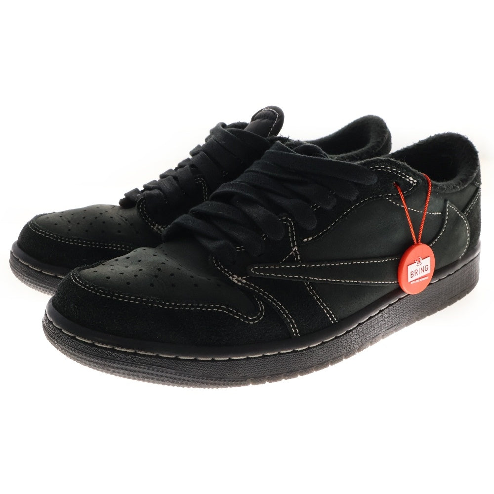NIKE(ナイキ) ×TRAVIS SCOTT AIR JORDAN 1 LOW OG SP DM7866-001 トラヴィススコット エアジョーダン1 ブラックファントム ローカットスニーカー ブラック US9/27.0cm