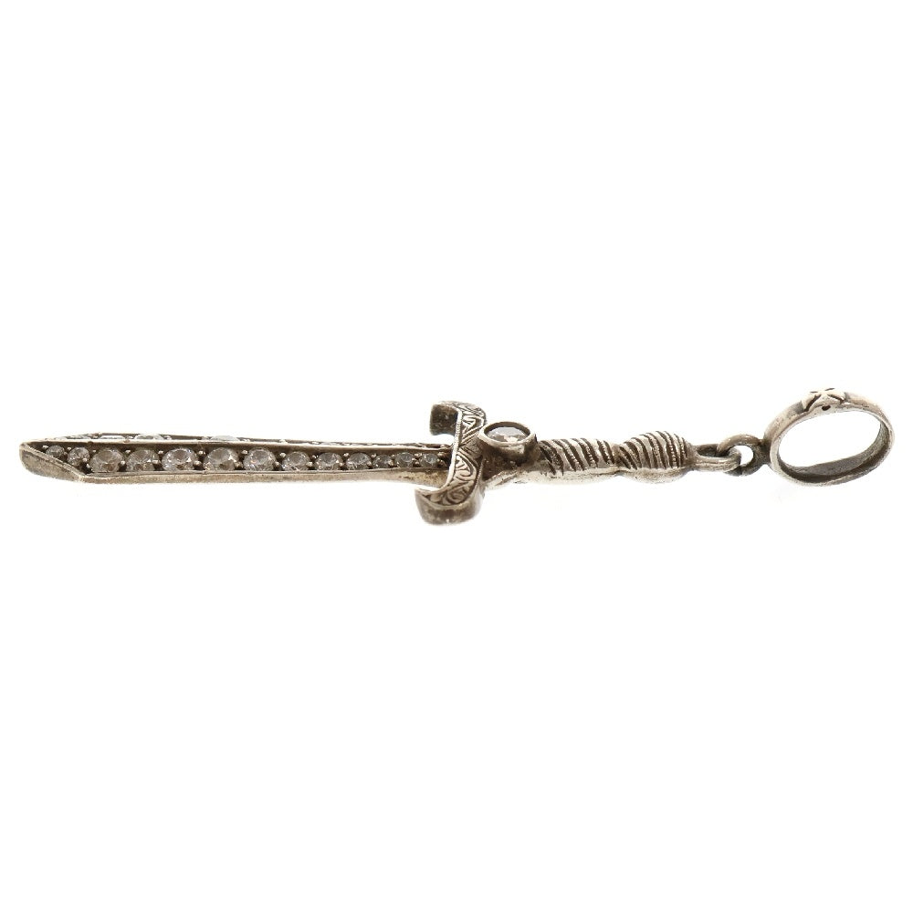 Loree Rodkin(ローリーロドキン) Sword ソード ジルコニアペンダントトップ ネックレストップ シルバー