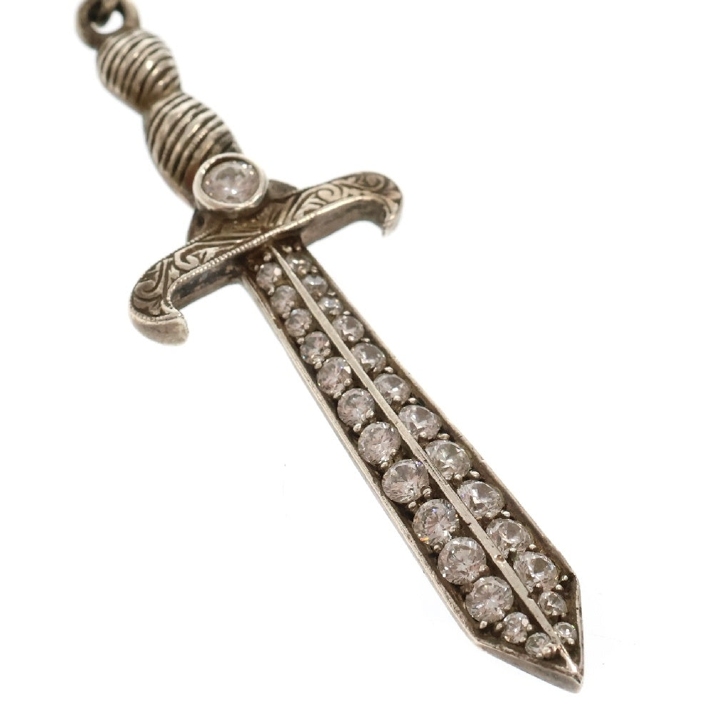 Loree Rodkin(ローリーロドキン) Sword ソード ジルコニアペンダントトップ ネックレストップ シルバー