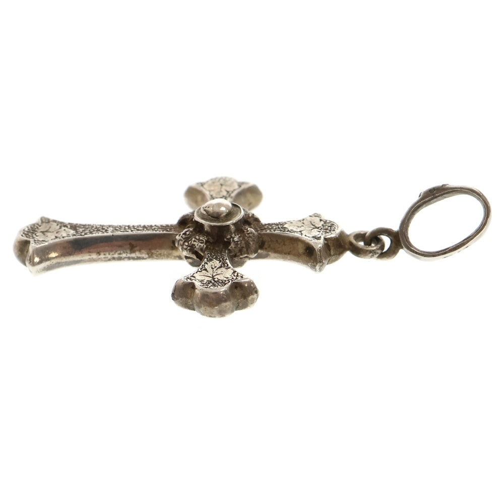 Loree Rodkin(ローリーロドキン) Antique Leaf Cross アンティーク リーフクロス ペンダントトップ ネックレストップ シルバー