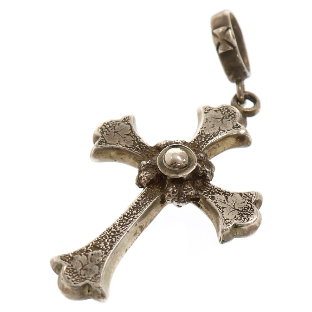 Loree Rodkin(ローリーロドキン) Antique Leaf Cross アンティーク リーフクロス ペンダントトップ ネックレストップ シルバー