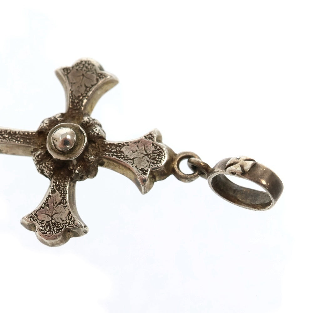 Loree Rodkin(ローリーロドキン) Antique Leaf Cross アンティーク リーフクロス ペンダントトップ ネックレストップ シルバー