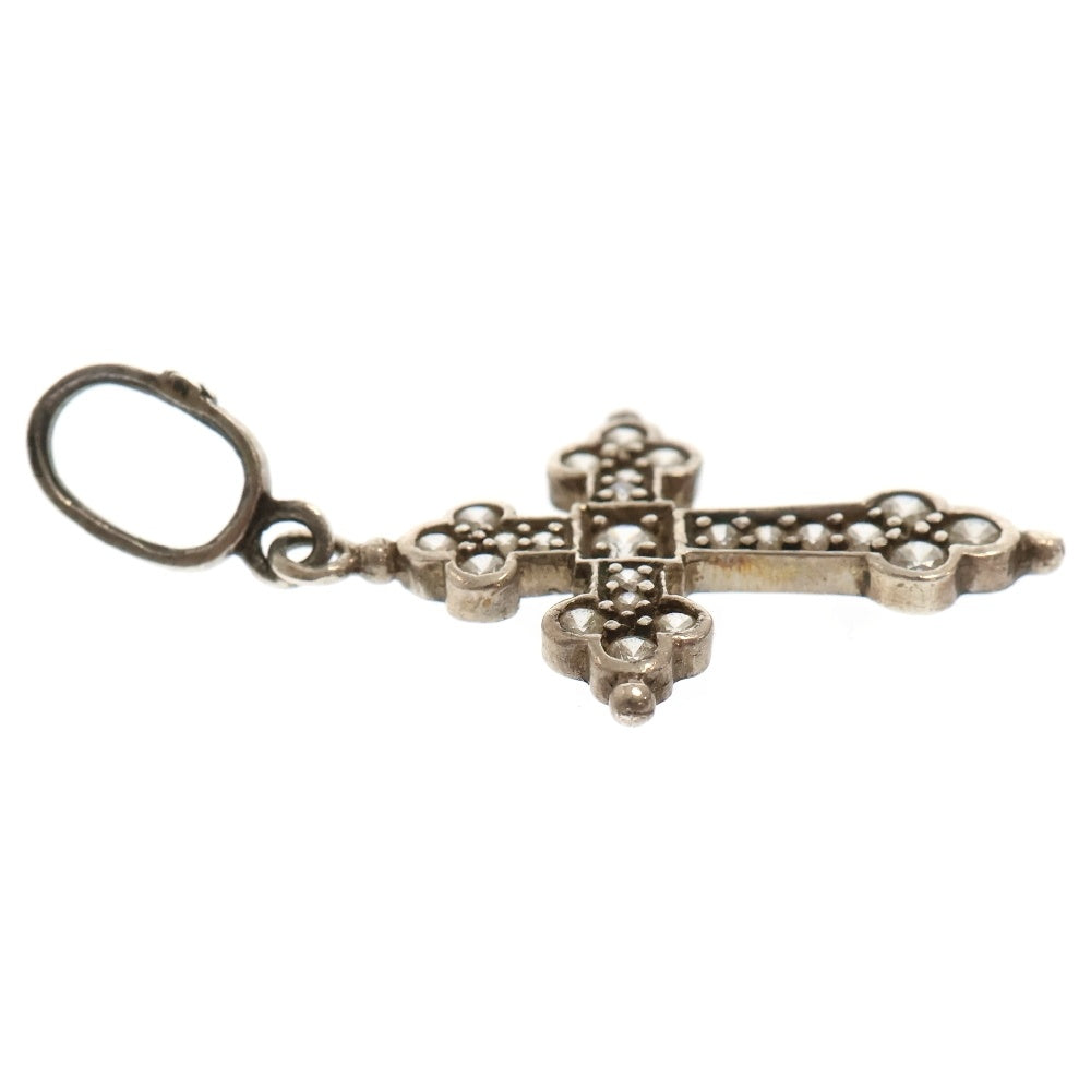 Loree Rodkin(ローリーロドキン) Medium Gothic Cross Pendant ジルコニア ミディアムゴシッククロス ペンダントトップ ネックレストップ シルバー