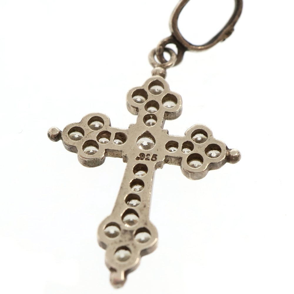 Loree Rodkin(ローリーロドキン) Medium Gothic Cross Pendant ジルコニア ミディアムゴシッククロス ペンダントトップ ネックレストップ シルバー