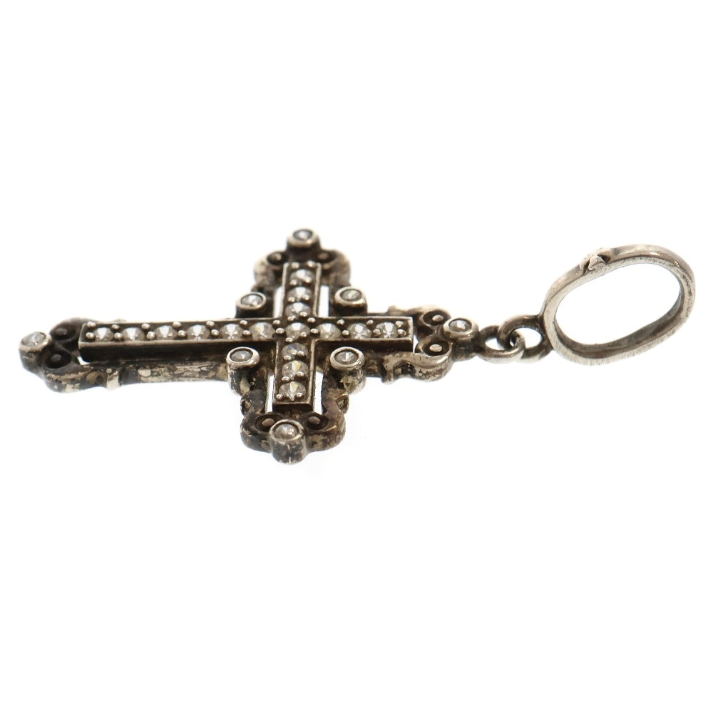 Loree Rodkin(ローリーロドキン) Vatican Cross Pendant ジルコニア バチカンクロス ペンダントトップ ネックレストップ シルバー