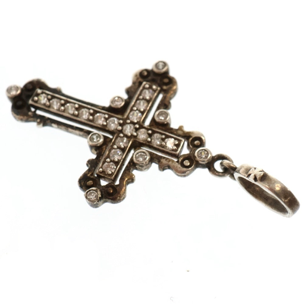 Loree Rodkin(ローリーロドキン) Vatican Cross Pendant ジルコニア バチカンクロス ペンダントトップ ネックレストップ シルバー