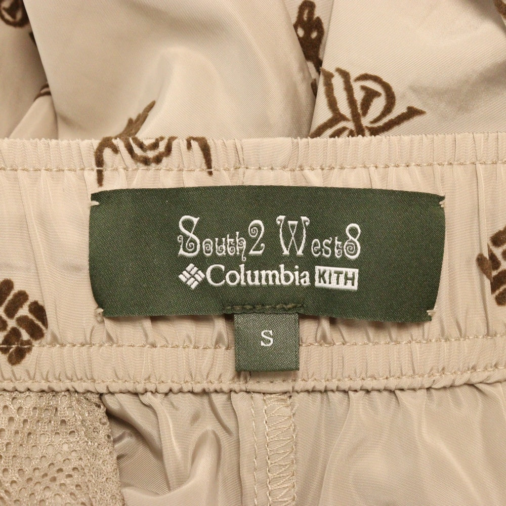 KITH(キス) ×South2 West8 For Columbia Flocked Monogram String C.S. Pant サウスツーウエストエイト コロンビア ナイロンパンツ ブラン