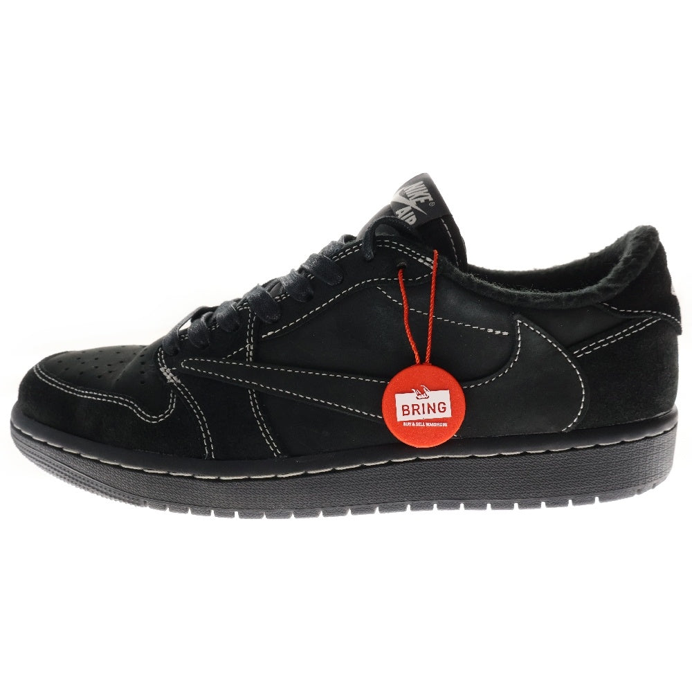 NIKE(ナイキ) ×TRAVIS SCOTT AIR JORDAN 1 LOW OG SP BLACK PHANTOM トラヴィススコット エアジョーダン1 ブラック ファントム ローカットスニーカー US9/27cm DM7866-001